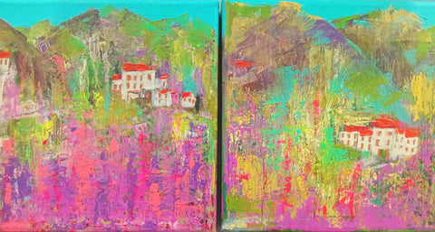 Cathy Preston-Left to right. Spring Blooms and Springtime..