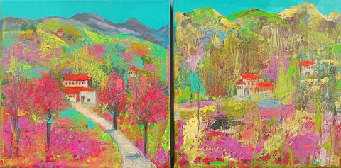 Cathy Preston-Left to right. Spring Blossoms and Summer Vibes.