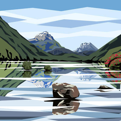 Ira Mitchell-Lake Sylvan Glenorchy print