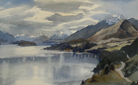 Margaret Rhodes-Lake Wakatipu and Glenorchy from Bennetts Bluff