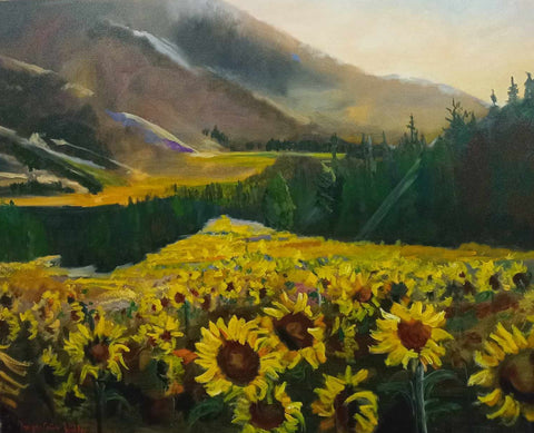 Tanya Celine Walker-From the Crown Range Sunflowers