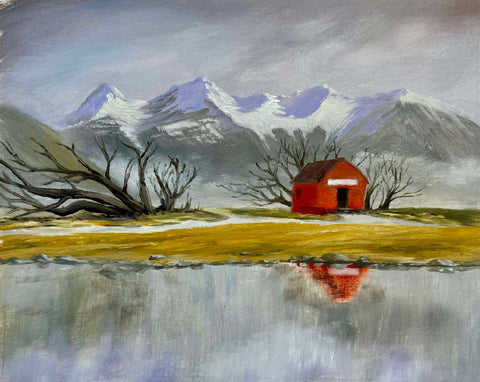 Ruth Reid-Red Shed Glenorchy