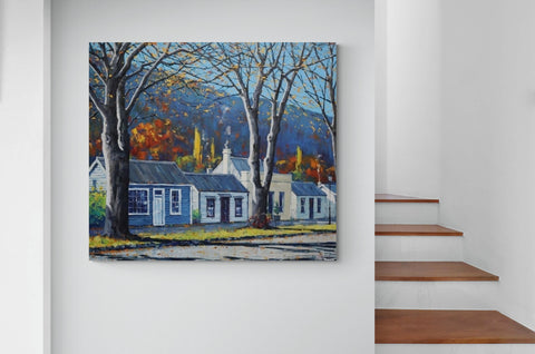 Bill Burke-"Row of Cottages, Arrowtown"