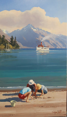 Simon Williams-Kids at the Queenstown waterfront