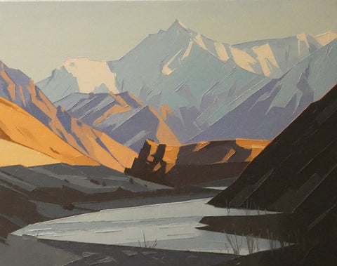 John Gillies-Mt Campbell and the Shotover River