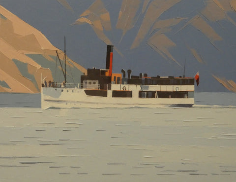 John Gillies-TSS Earnslaw on Lake Wakatipu