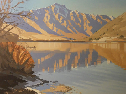 John Gillies-Frankton Arm Queenstown with The Remarkables