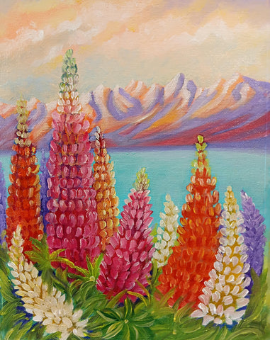 Annette Dickison-lupins Summer