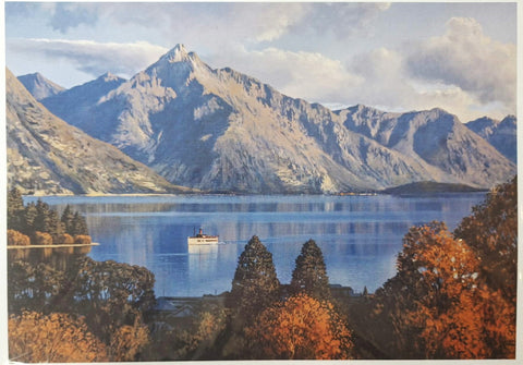 Graham Brinsley-Walter Peak with Lake Wakatipu mini print
