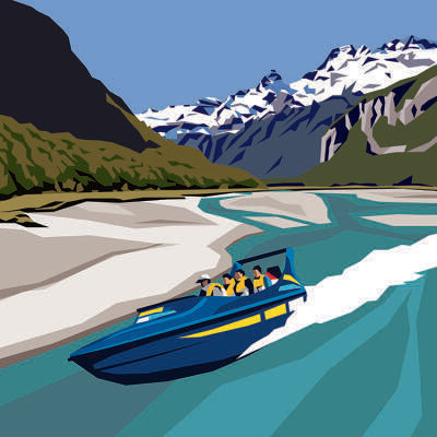 Ira Mitchell-Dart River Jet print