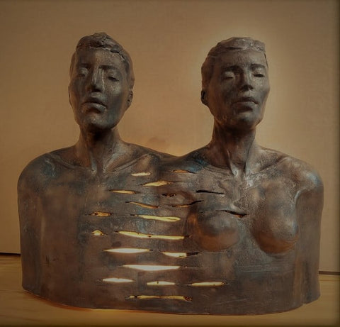Mariska de Jager--Apportionment- Ceramic with bronze patina
