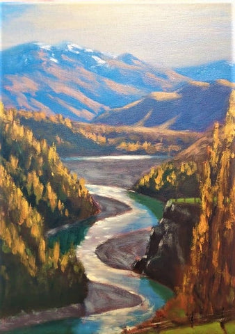 Philip Beadle-Shotover River from the Remarkables.