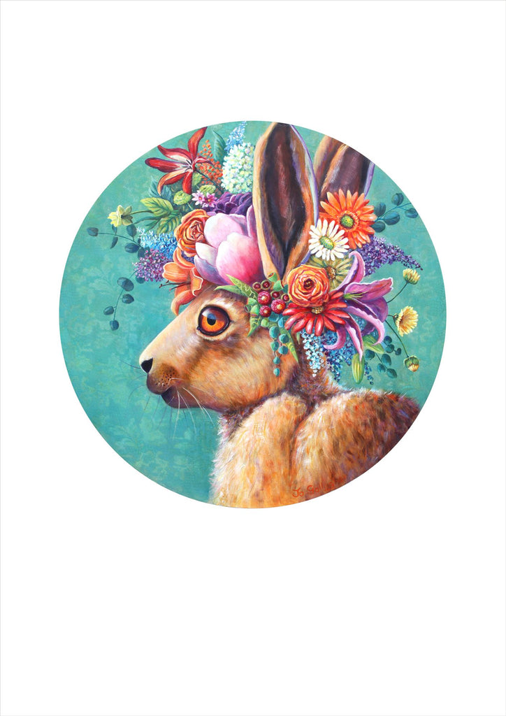 Jo Gallagher-Flowers in her Hare