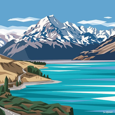 Ira Mitchell-Mt Cook and Lake Pukaki